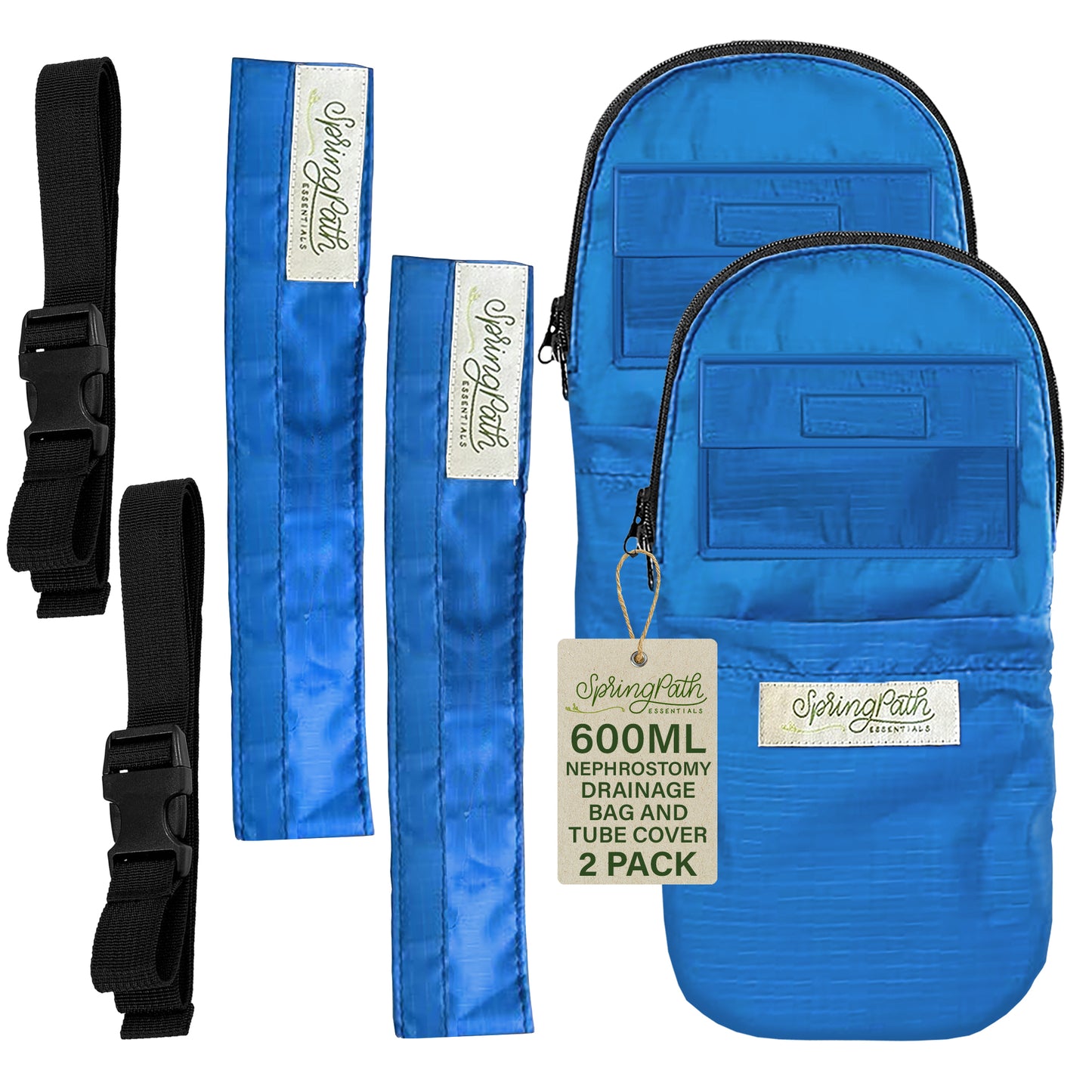 Double Nephrostomy Tube and Drainage Bag Cover - Royal Blue