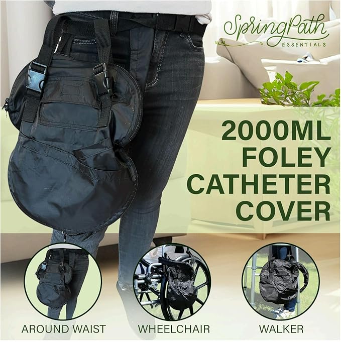 Comfort Companion Foley Catheter Bag Cover - 2000ml Drainage Bag Support System