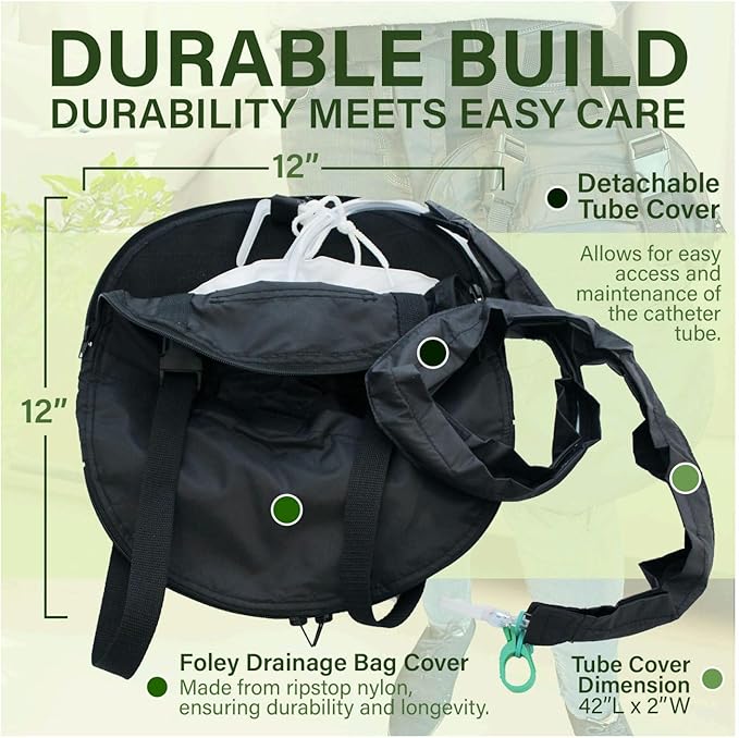 Comfort Companion Foley Catheter Bag Cover - 2000ml Drainage Bag Support System